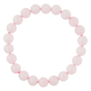 Rose Quartz Bracelet for Women Men's Gifts - Protection Healing Crystal Bracelet - 8mm Gemstone Beaded Adjustable